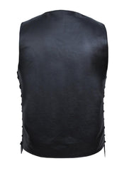 Unik International Mens 10 Pocket Leather Vest 2632.00 - Flyclothing LLC