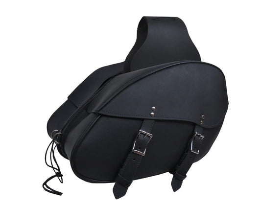 Unik International Hard Leather Saddle Bag