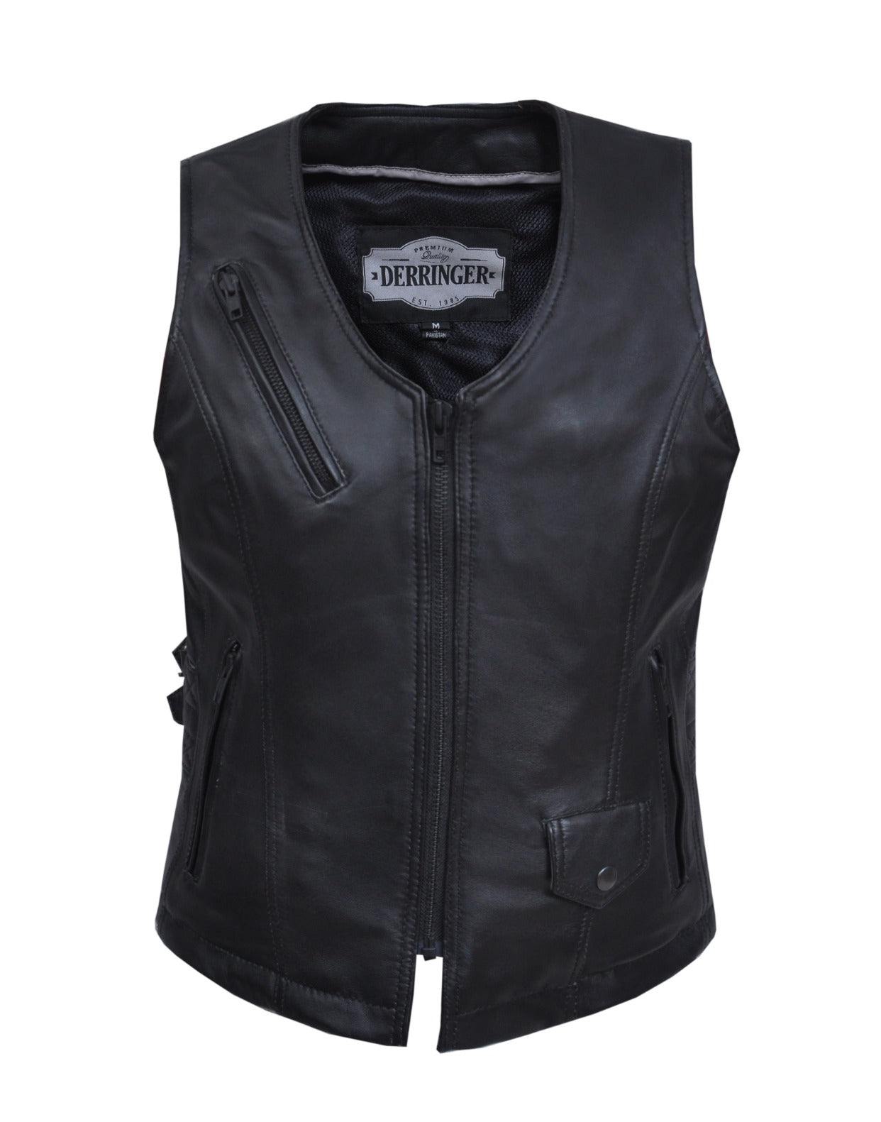 Unik International Ladies Premium Leather Vest