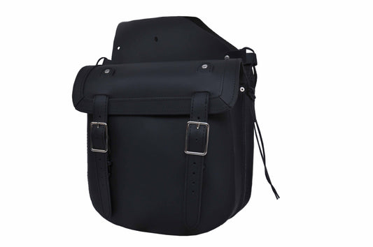 Unik International Hard Leather Saddle Bag