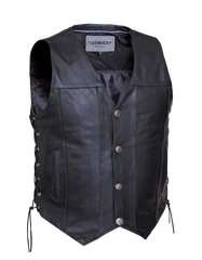 Unik International Mens Premium Leather Vest 2608.2B