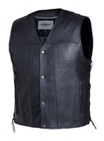 Unik International Mens Premium Leather Vest 2611.2B