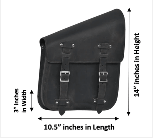 Unik International Hard Leather Swing Arm Bag - Flyclothing LLC