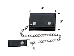 Unik International Trifold Biker Chain Wallet - Flyclothing LLC