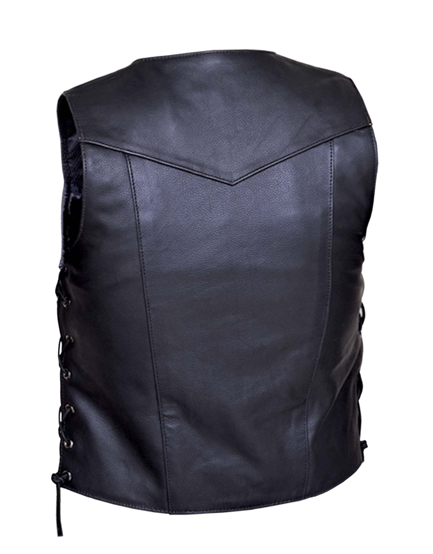 Unik International Mens 10 Pocket Leather Vest 2632.LC - Flyclothing LLC