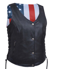 Unik International Ladies USA Flag Liner Vest