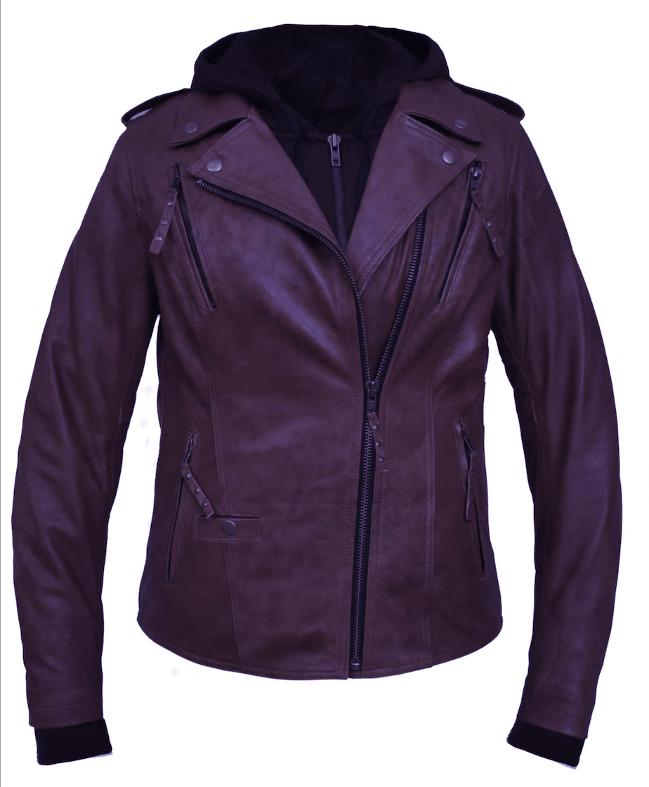 Unik International Ladies Purple Hoody Jacket