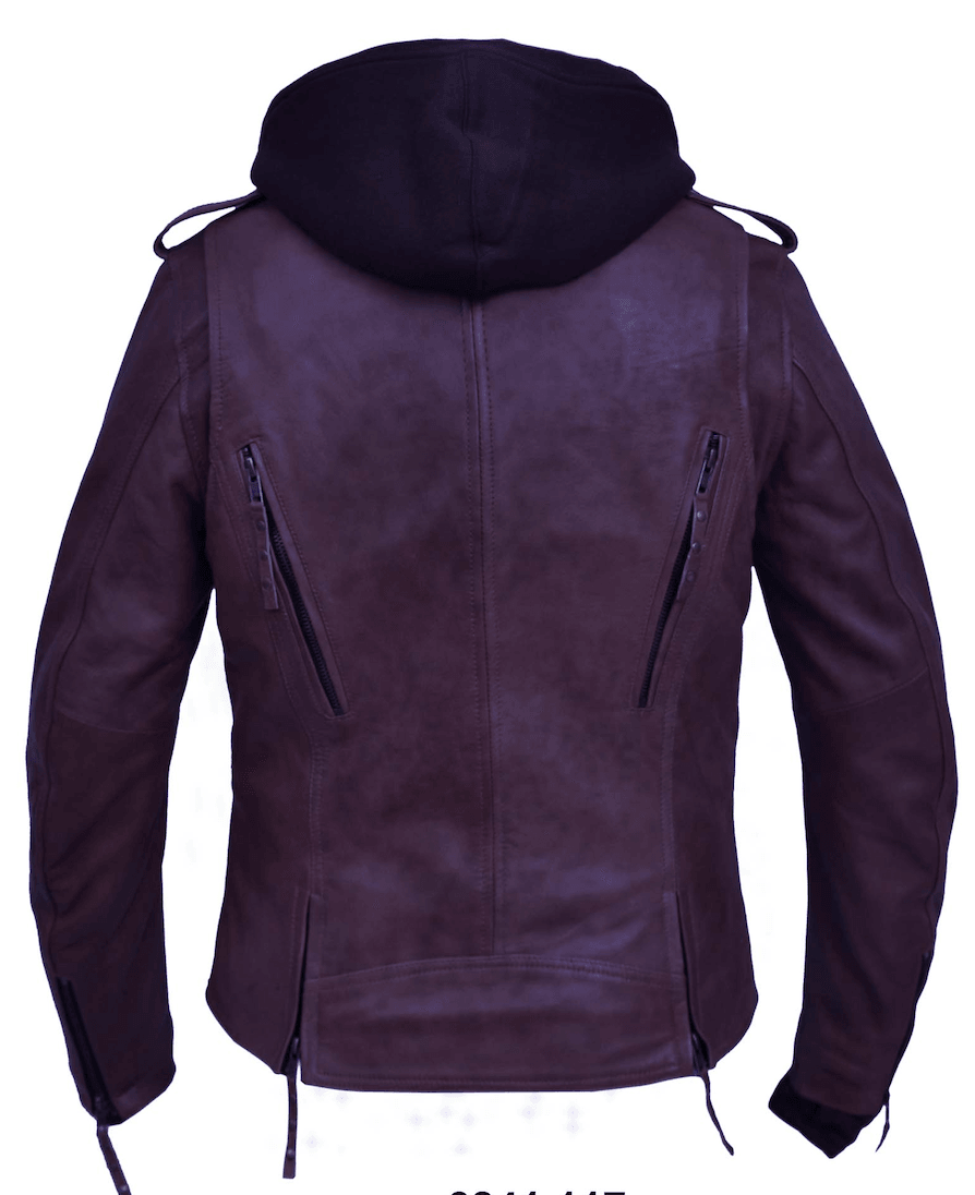 Unik International Ladies Purple Hoody Jacket - Flyclothing LLC