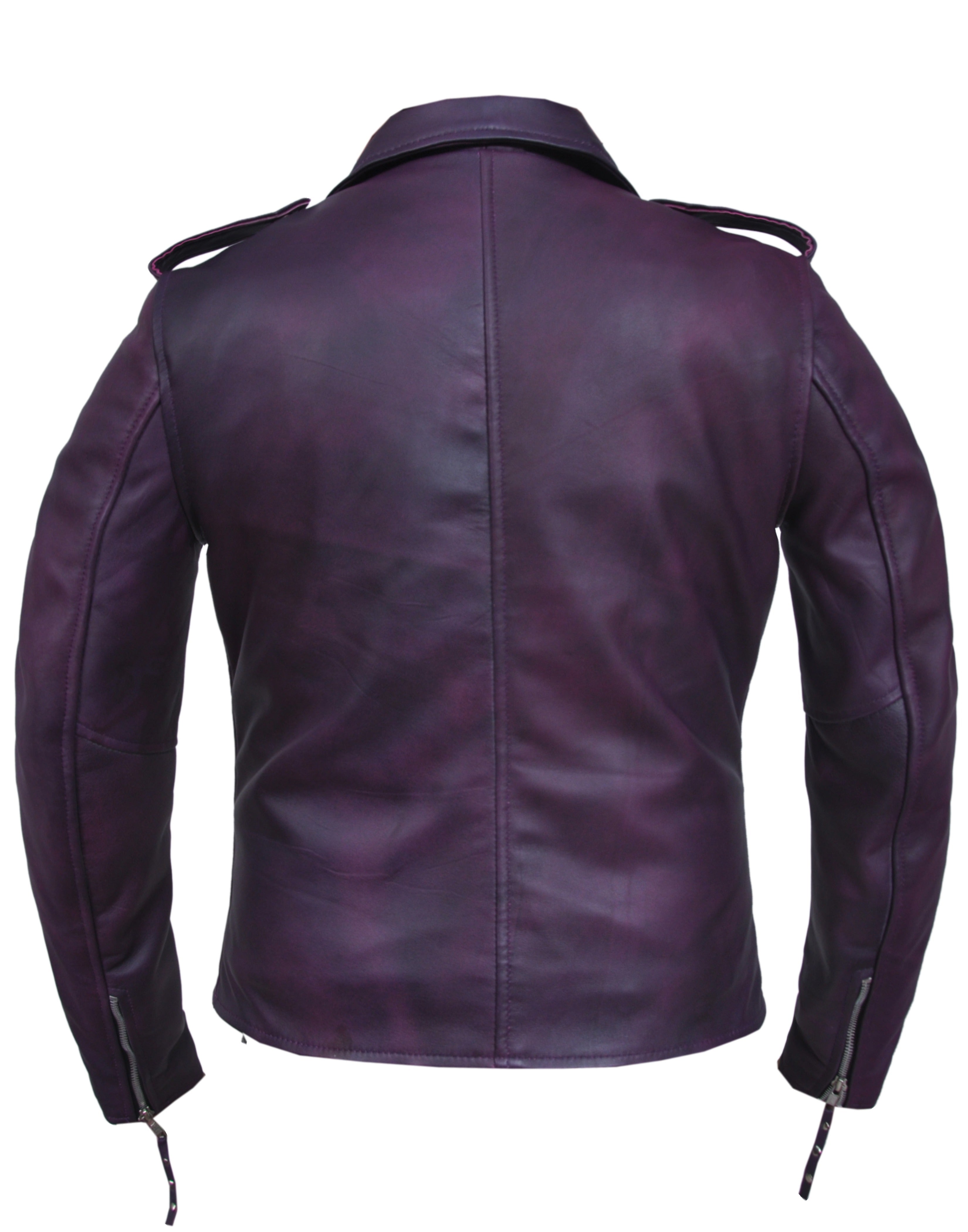 Unik International Ladies Purple Leather Jacket - Flyclothing LLC