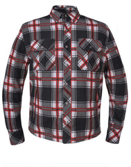Unik International Mens Red and White Riding Flannel
