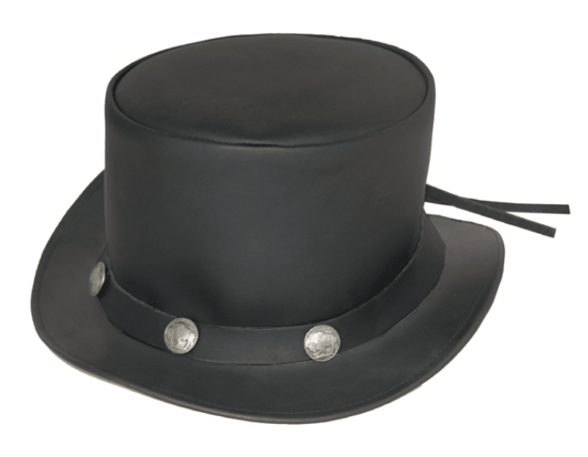 Unik International Mens Premium Leather Top Hat