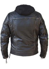 Unik International Mens Gray Leather Jacket - Flyclothing LLC