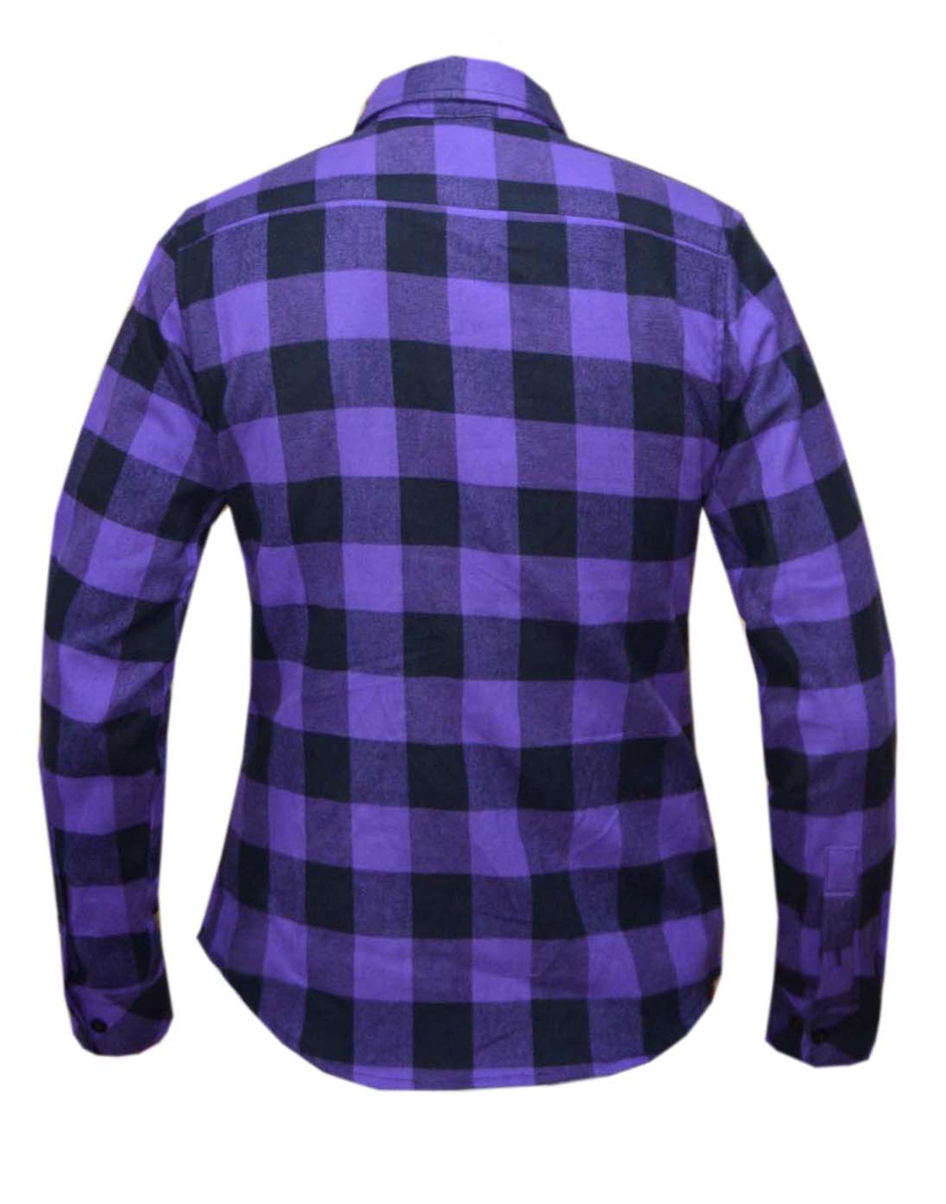 Unik International Ladies Black and Purple Riding Flannel - Flyclothing LLC