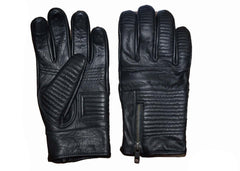 Unik International Mens Full Finger Leather Gloves