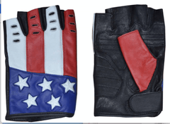 Unik International Mens Fingerless Leather Gloves