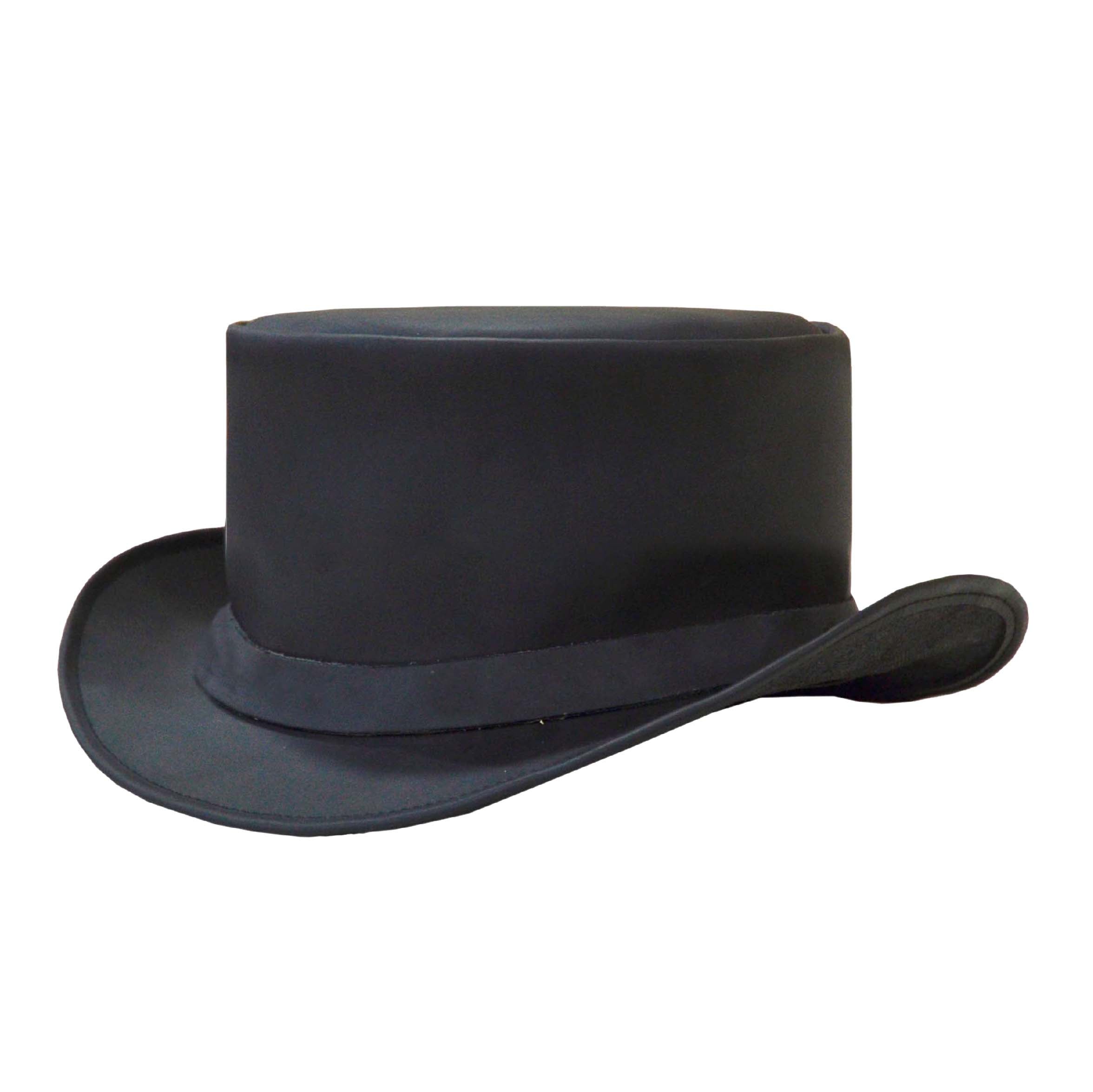 Unik International Mens Premium Leather Top Hat