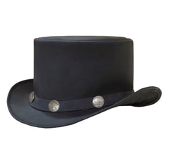 Unik International Mens Premium Leather Top Hat