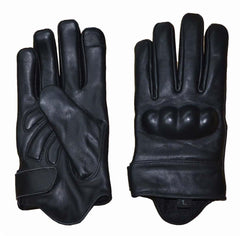 Unik International Mens Full Finger Leather Gloves