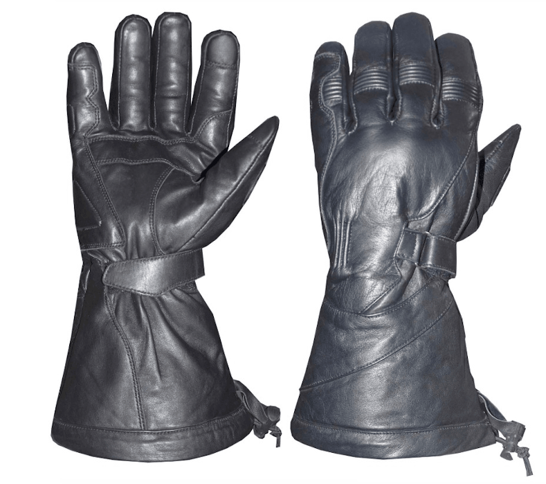 Unik International Mens Gauntlet Leather Gloves