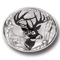 Deer Silhouette Enameled Belt Buckle - Flyclothing LLC