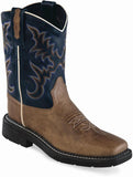 Old West Tan Fry Childrens Square Toe Boots - Flyclothing LLC