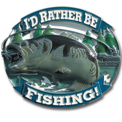 Rather Be Fishing Hitch Cover - Siskiyou Buckle