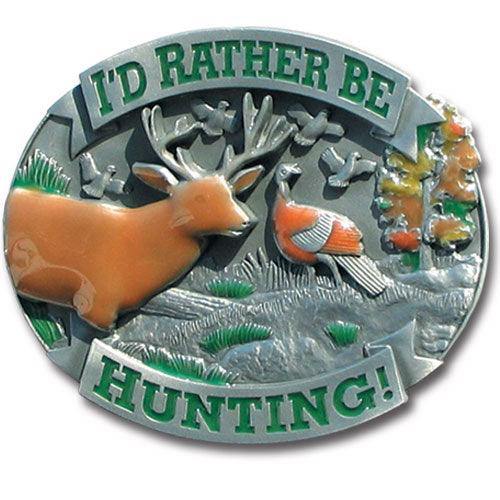 Rather Be Hunting Hitch Cover - Siskiyou Buckle