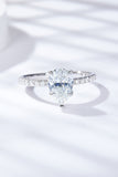 1.8 Carat Moissanite Side Stone Ring - Flyclothing LLC