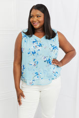 Sew In Love Off To Brunch Full Size Floral Tank Top - Flyclothing LLC