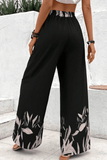 Drawstring High Waist Relax Fit Long Pants - Trendsi