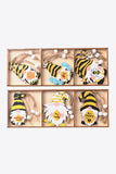 3-Pack Bee Wood Gnome Ornaments - Flyclothing LLC