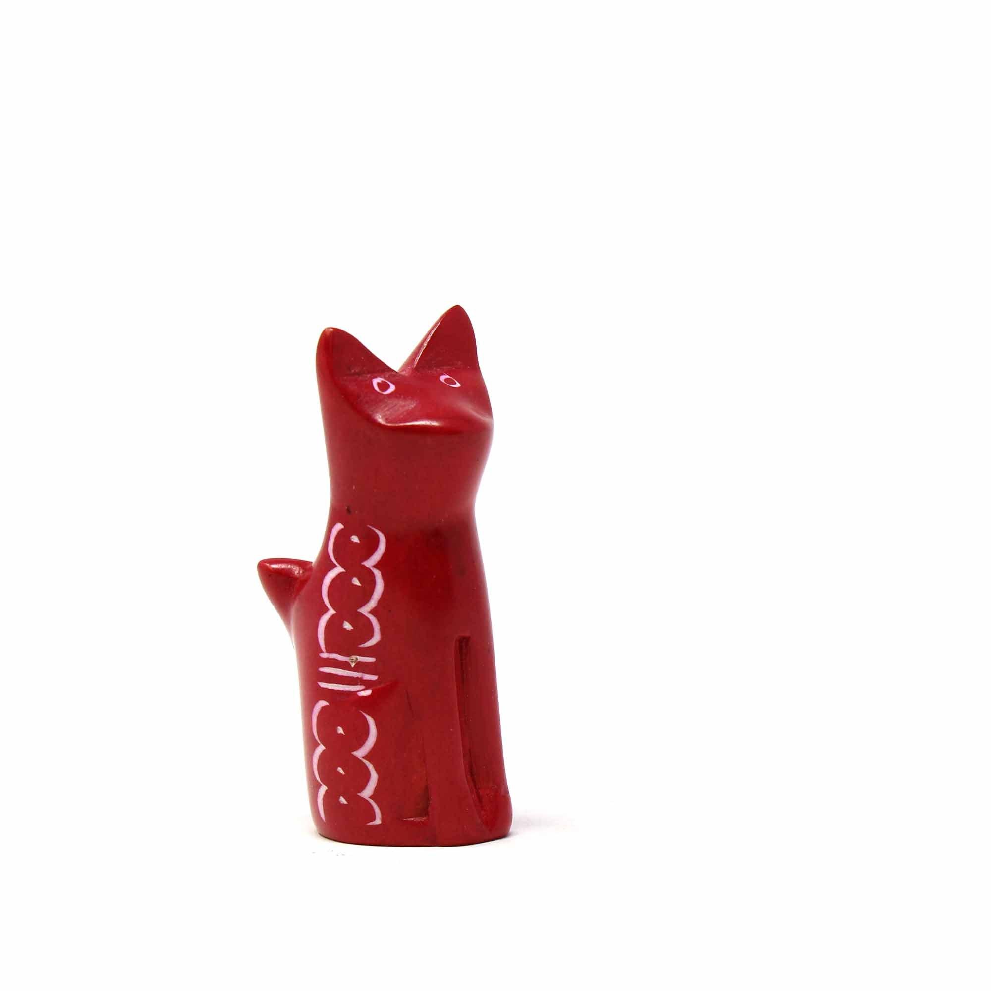 Soapstone Tiny Sitting Cats - Assorted Pack of 5 Colors - Flyclothing LLC