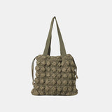 Drawstring Quilted Shoulder Bag - Flyclothing LLC