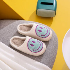 Melody Smiley Face Slippers - Flyclothing LLC