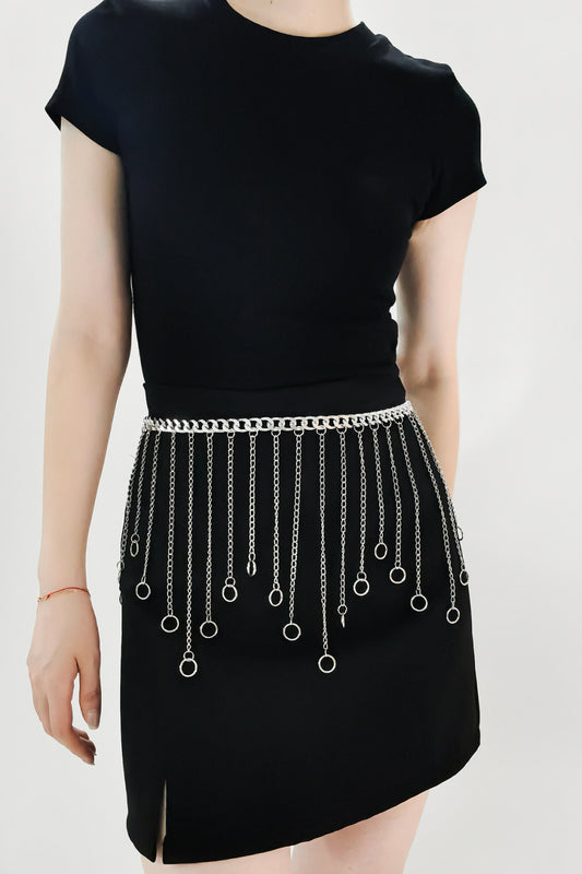 Fringe Chain Alloy Belt - Flyclothing LLC