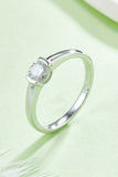 Moissanite 925 Sterling Silver Solitaire Ring - Flyclothing LLC