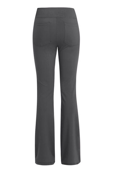 Pocketed High Waist Active Pants - Flyclothing LLC