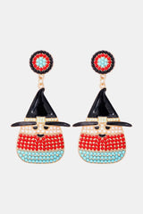 Witch's Hat Shape Synthetic Pearl Dangle Earrings - Flyclothing LLC