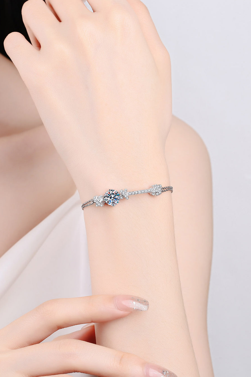 2 Carat Moissanite 925 Sterling Silver Bracelet - Flyclothing LLC