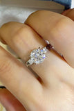 2 Carat Moissanite 925 Sterling Silver Ring - Flyclothing LLC