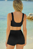 Textured Sports Bra and Shorts Set - Flyclothing LLC