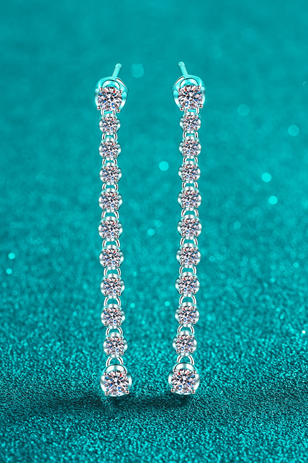 1.18 Carat Moissanite Long Earrings - Flyclothing LLC