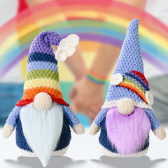 Two-Piece Rainbow Stripe Gnomes - Flyclothing LLC