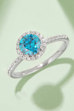 1 Carat Moissanite 925 Sterling Silver Halo Ring - Flyclothing LLC