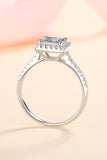 Sterling Silver Square Moissanite Ring - Flyclothing LLC