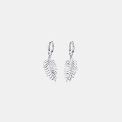 Moissanite Leaf 925 Sterling Silver Earrings - Flyclothing LLC