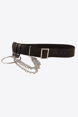 PU Belt with Chain - Flyclothing LLC