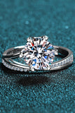 3 Carat Moissanite 6-Prong Ring - Flyclothing LLC