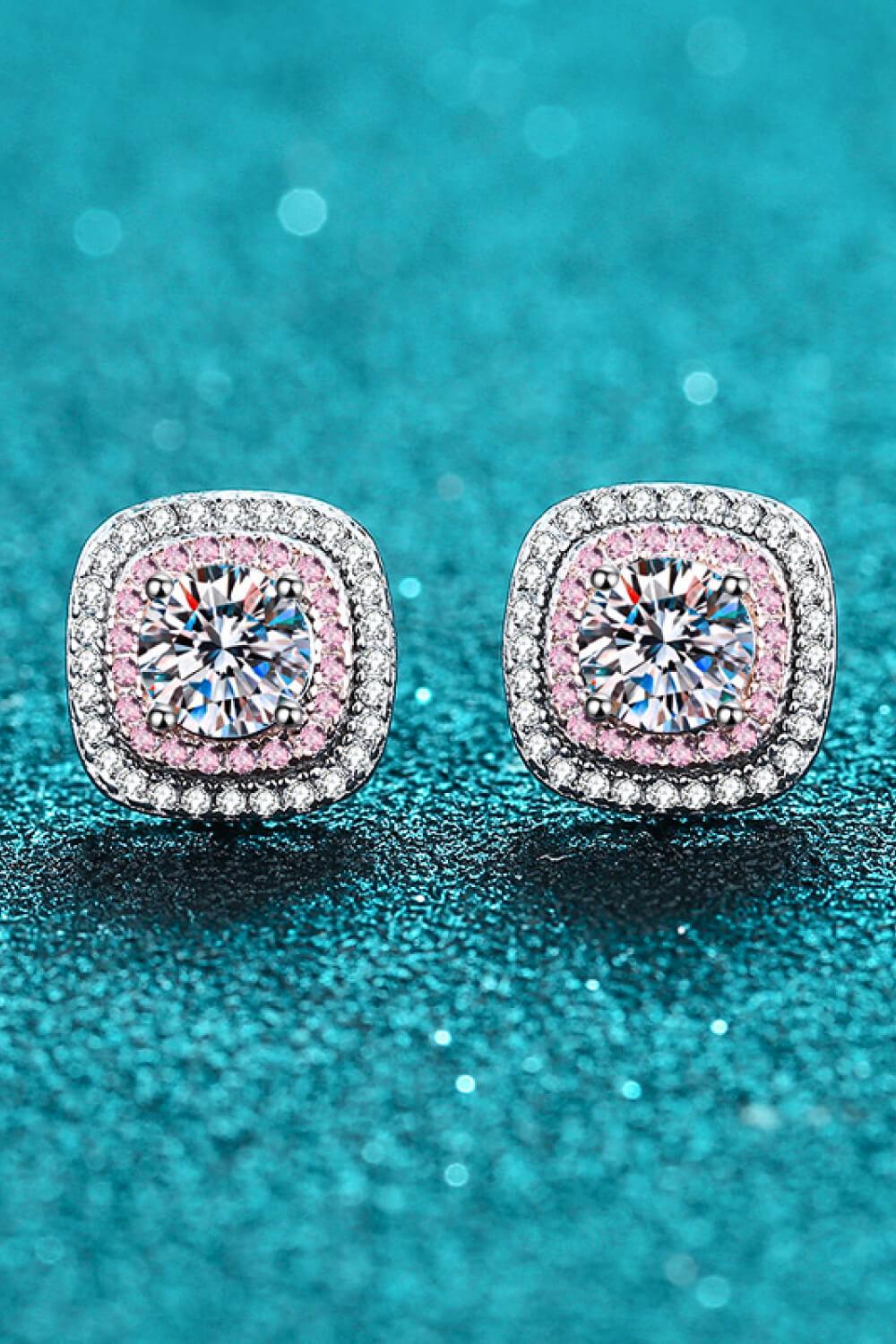 1 Carat Moissanite Stud Earrings - Flyclothing LLC