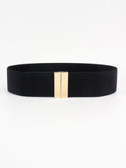 Alloy Buckle Elastic Belt - Trendsi